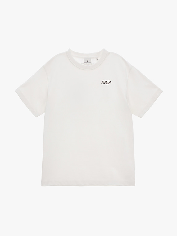 Áo phông basic  STRETCH ANGLES màu trắng A-22S-SWTS20322-WHS